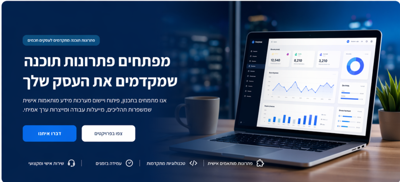 המחשה של פתרונות תוכנה ומערכות מידע לעסקים